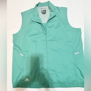 Adidas Mint Green Zip-Up Vest